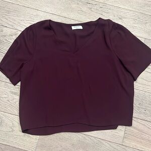 Babaton L Plum Blouse